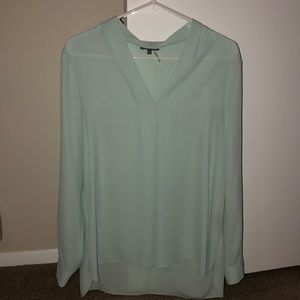 NWOT Vince Camuto sheer aqua dress shirt Med